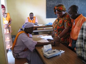 Il dito nell'inchiostro dopo aver votato.