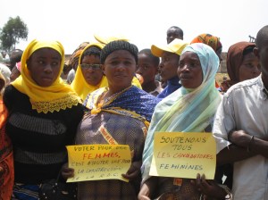 Sostenitrici delle candidate donne.