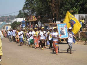 Bukavu. Corteo elettorale pro Kabila.